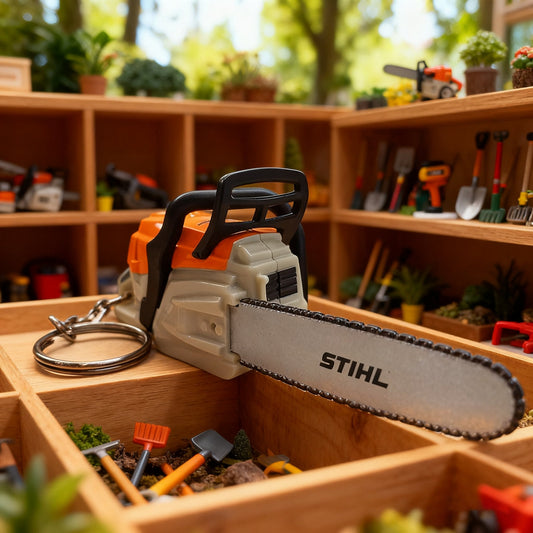 Chainsaw Keychain | Functional Cutting Key Ring
